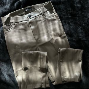 Zara Faux Leather Pants